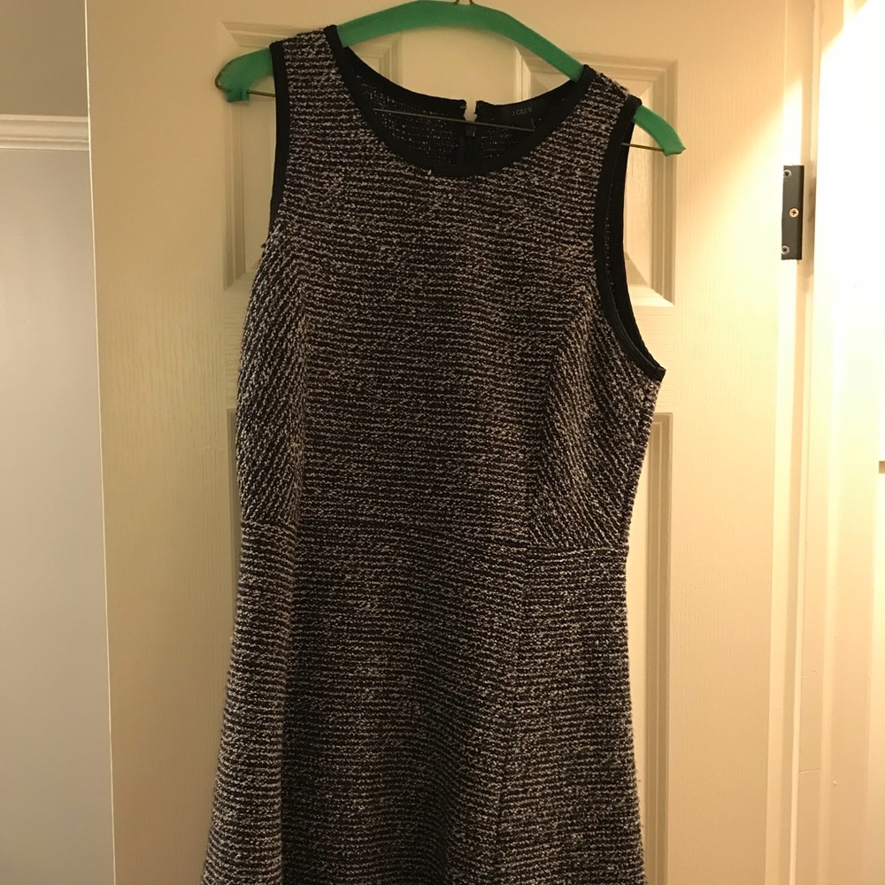Black and grey dress from J. Crew